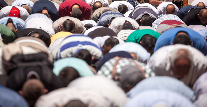 מתפללים במסגד צילום ארכיון אמיל סלמן