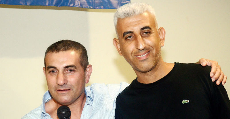 חזי בבאי ודורון גלנט בימים יפים יותר. צילום: זאב שטרן