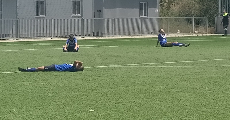 שחקני נערים ב' של הפועל מאוכזבים בסיום