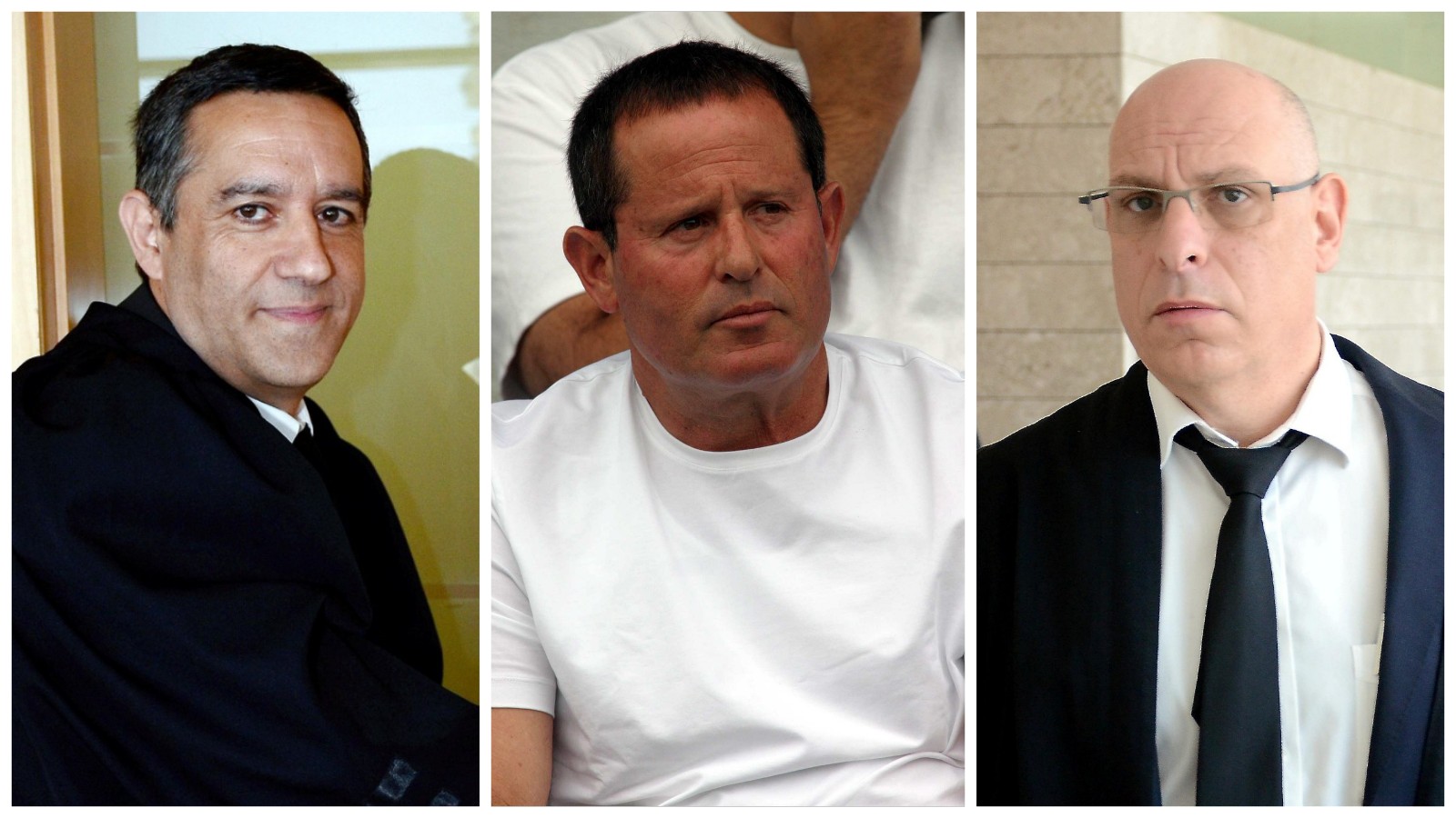 מימין: עו"ד עמית פינס, מאיר שמיר, עו"ד ליאור דגן. צילומים: זאב שטרן, ניר קידר