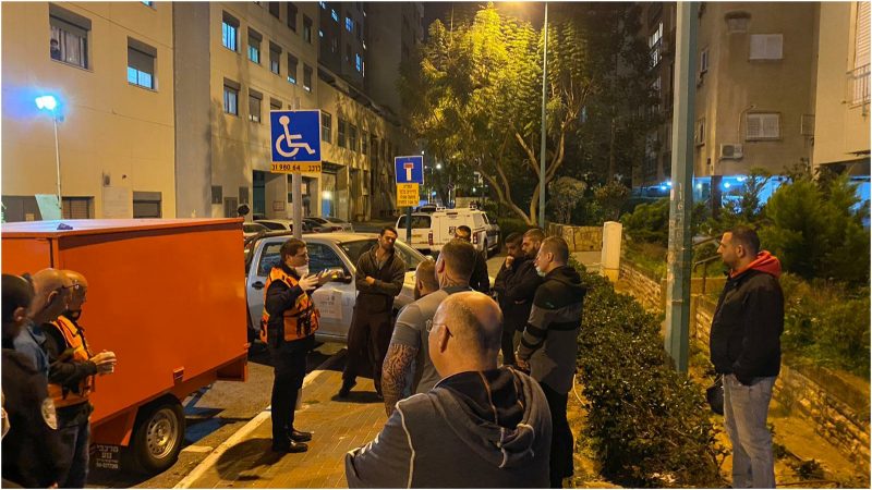 חפ"ק שהוקם סמוך לבית דיור המוגן ברחוב גד מכנס. צילום דוברות העירייה