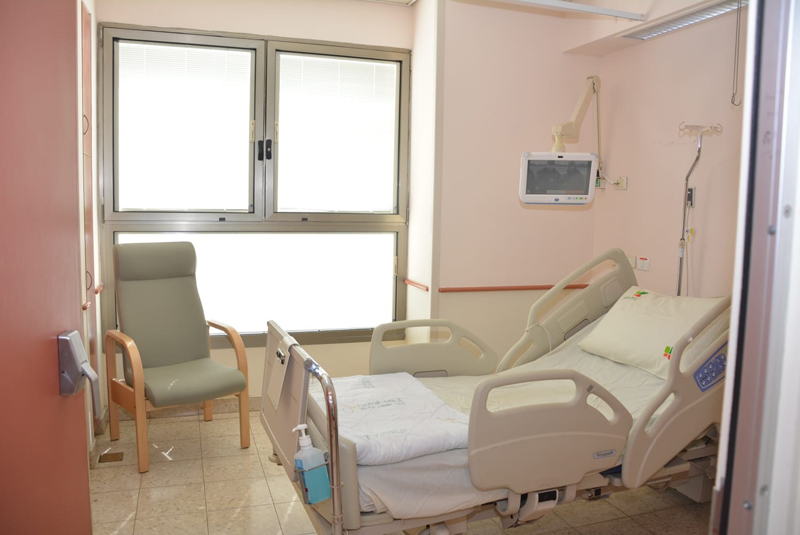 חדר ייעודי בבית החולים בילינסון לחולי קורונה צילום באדיבות בית החולים