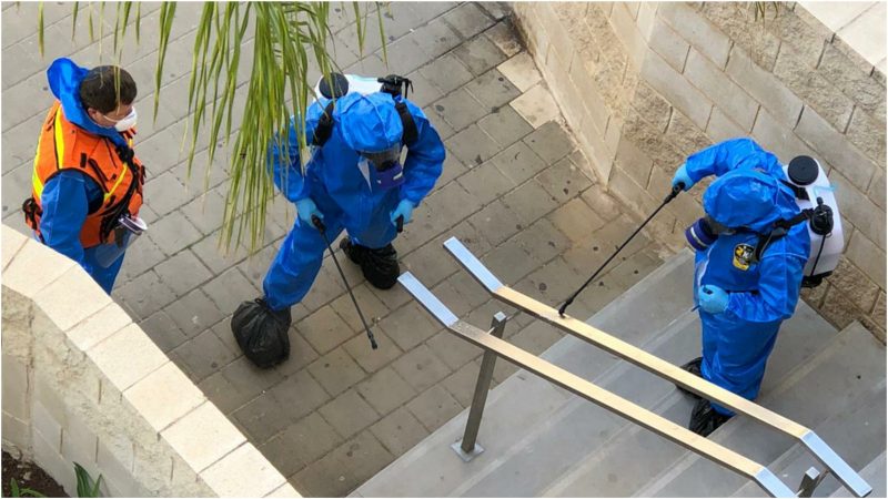 חיטוי בניין ברחוב מבצע יפתח 