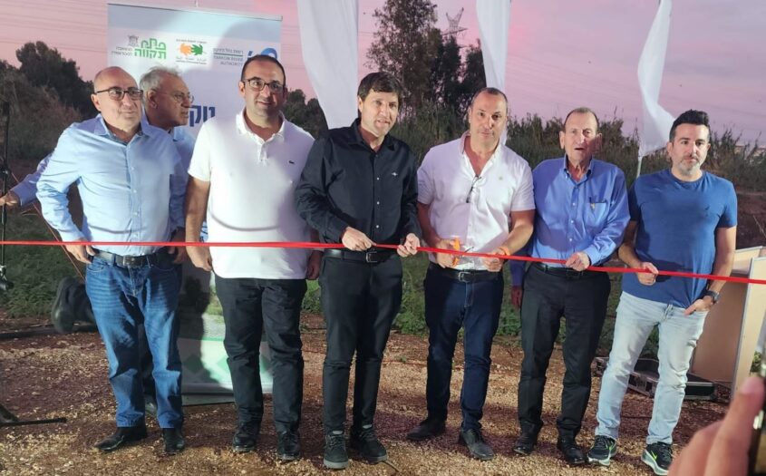 חנוכת מקטע הדר הירקון בנחל הירקון, צילום דוברות עיריית פתח תקווה