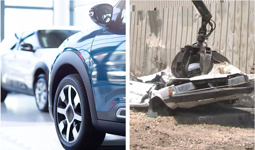 רכב ישן (צילום אור ירוק) מול רכב חדש (צילום photographee.eu/depositphotos.com)