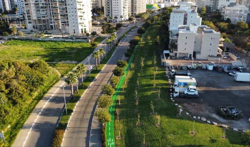 שביל אופניים באם המושבות, צילום דוברות העירייה