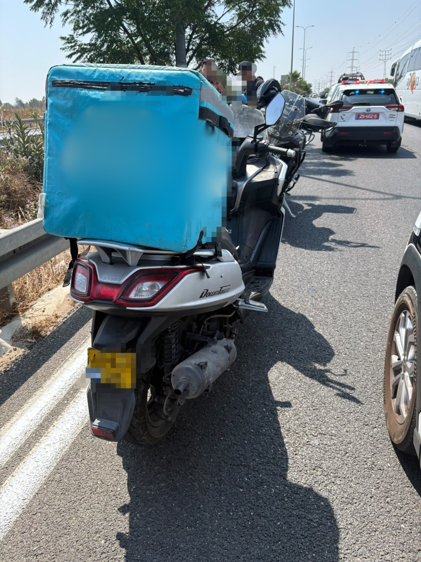 האופנוע הגנוב (צילום: דוברות המשטרה)